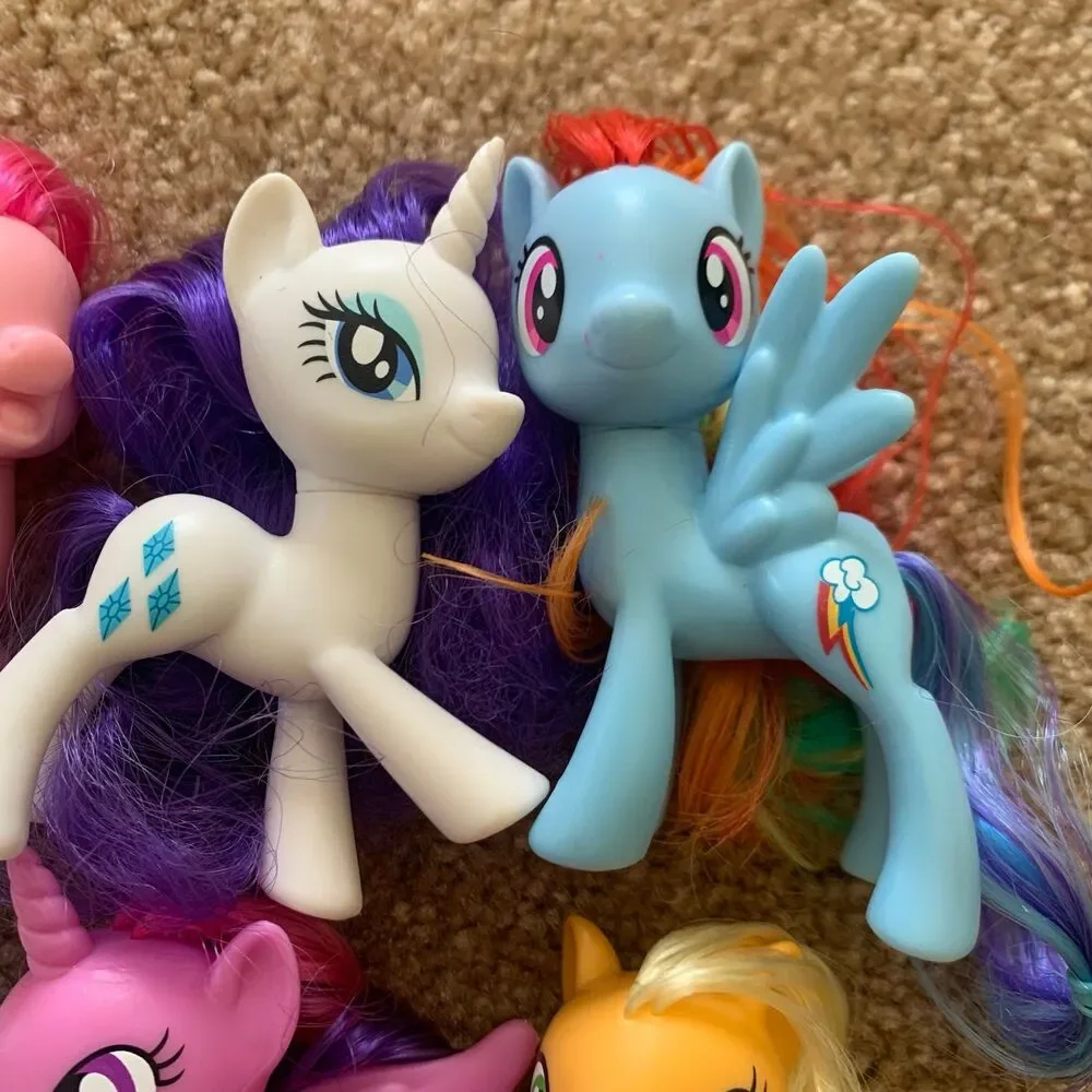 My Little Pony lot of 6 pinkie pie rarity rainbow dash minty apple dash